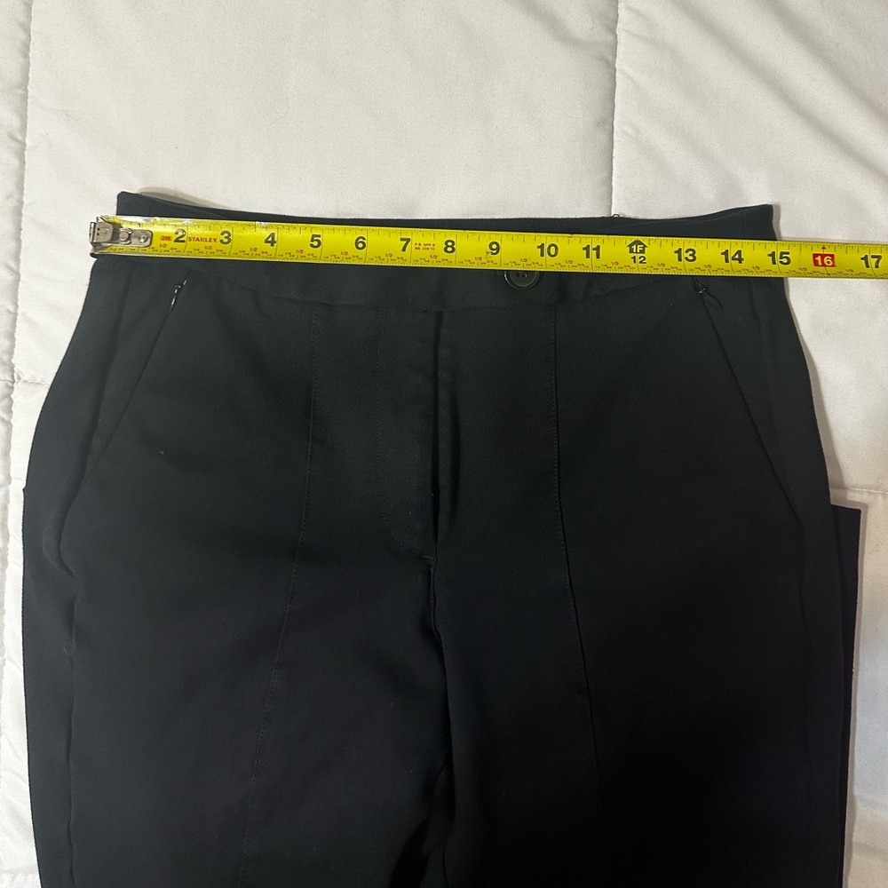 Anthropologie Maeve Ankle Zip Pants Black Size 10 Career Office - Picture 12 of 16